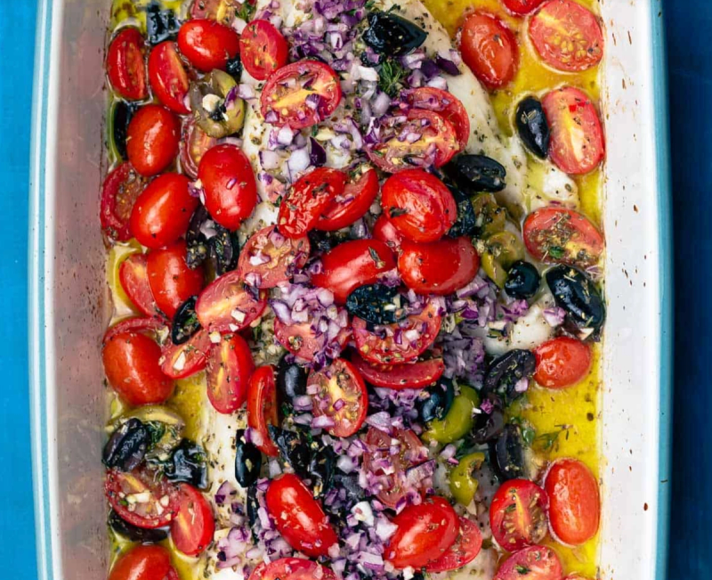 Celebrate Mediterranean Diet Month With This Easy Baked Fish