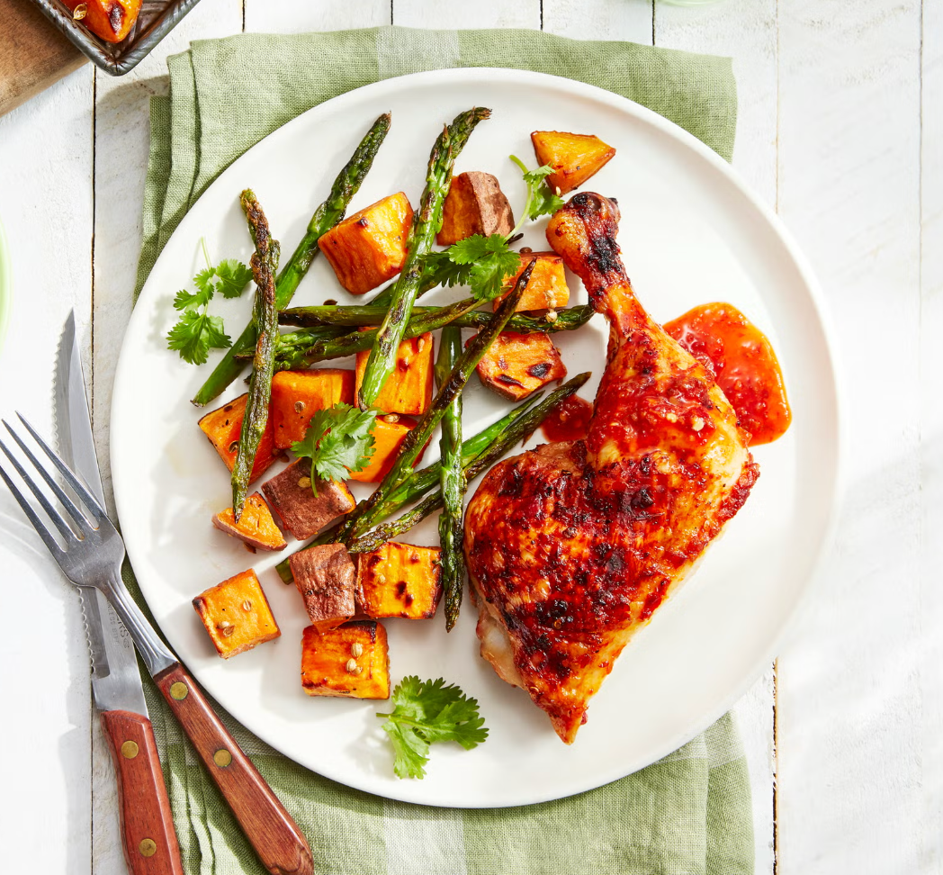 Sweet-and-Spicy Chicken That Does All the Work on One Sheet Pan