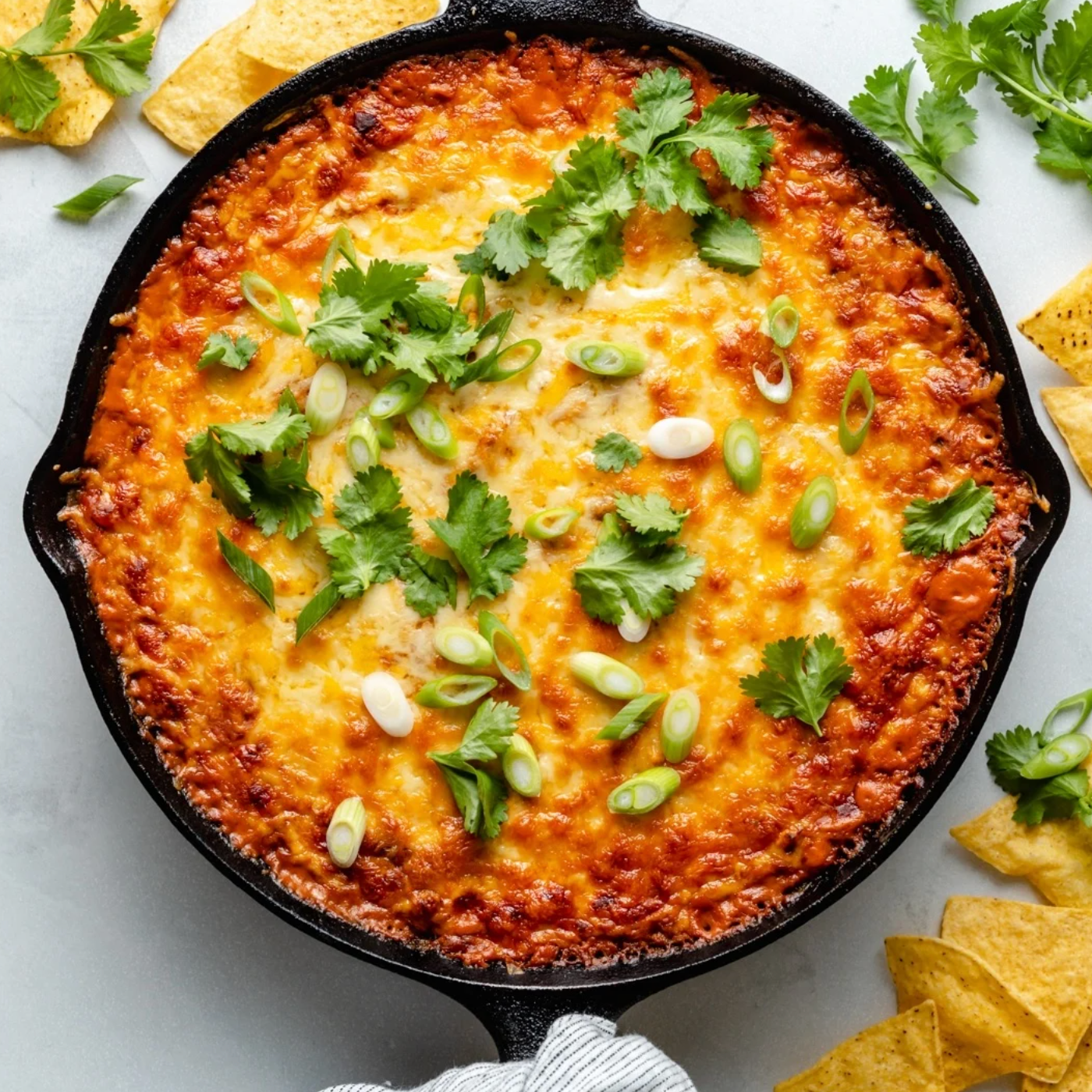 This Bubbly Chicken Enchilada Bean Dip Is Your New Game-Day MVP