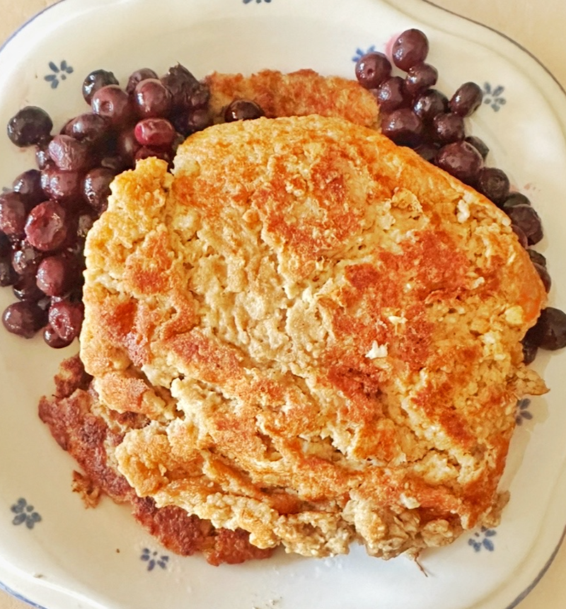 Power Up Your Morning with Protein-Packed Blueberry Vanilla Pancakes