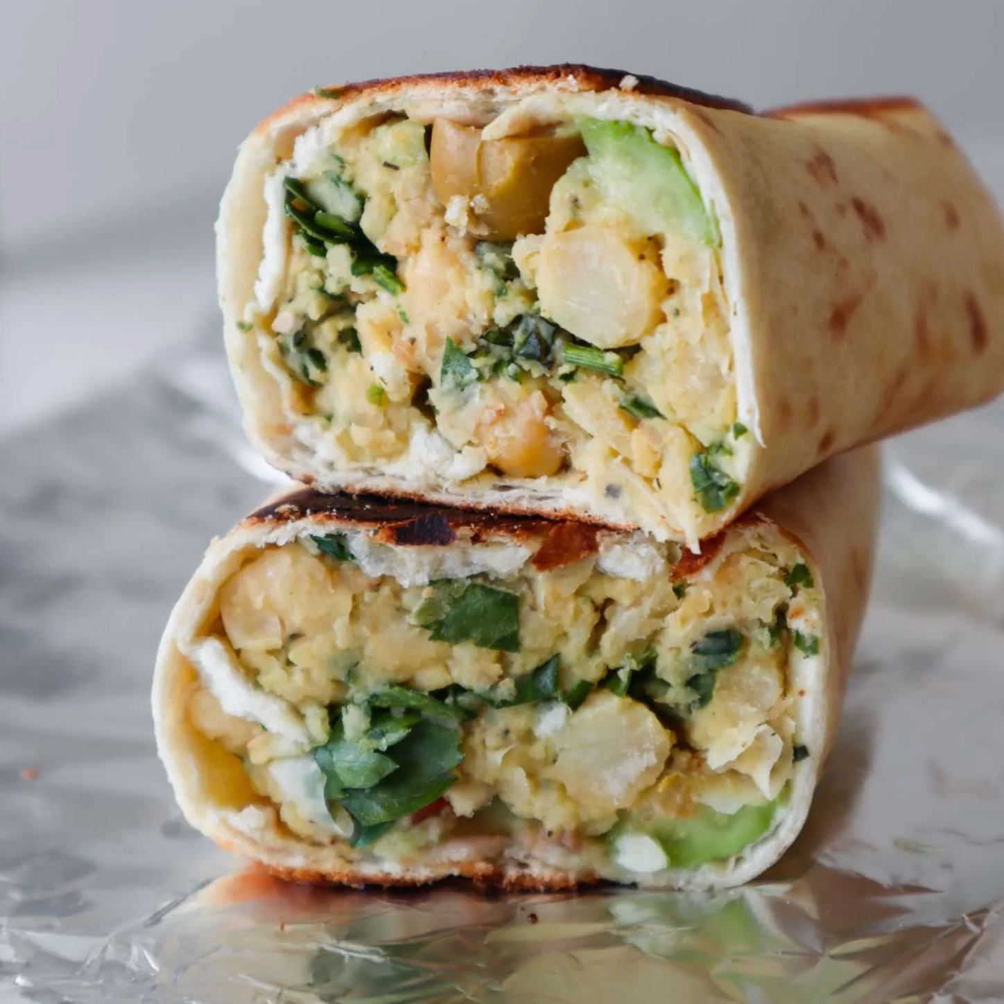Simple, Satisfying Vegan Avocado Chickpea Wrap