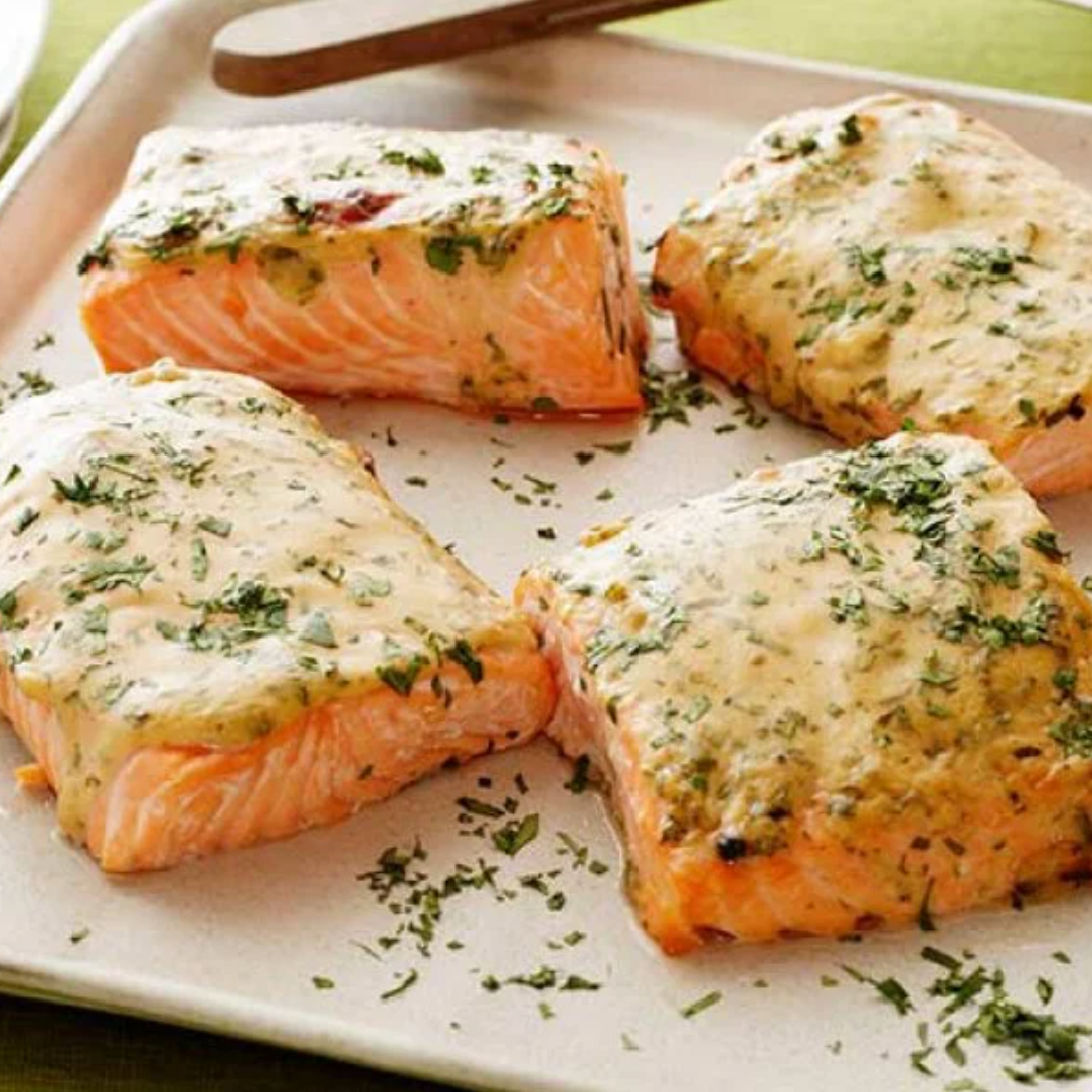 Mustard-Maple Salmon for Immune Support This Winter
