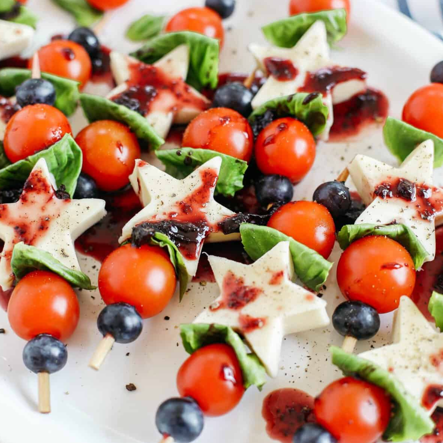 Caprese Skewers Just Got a Fourth of July Upgrade