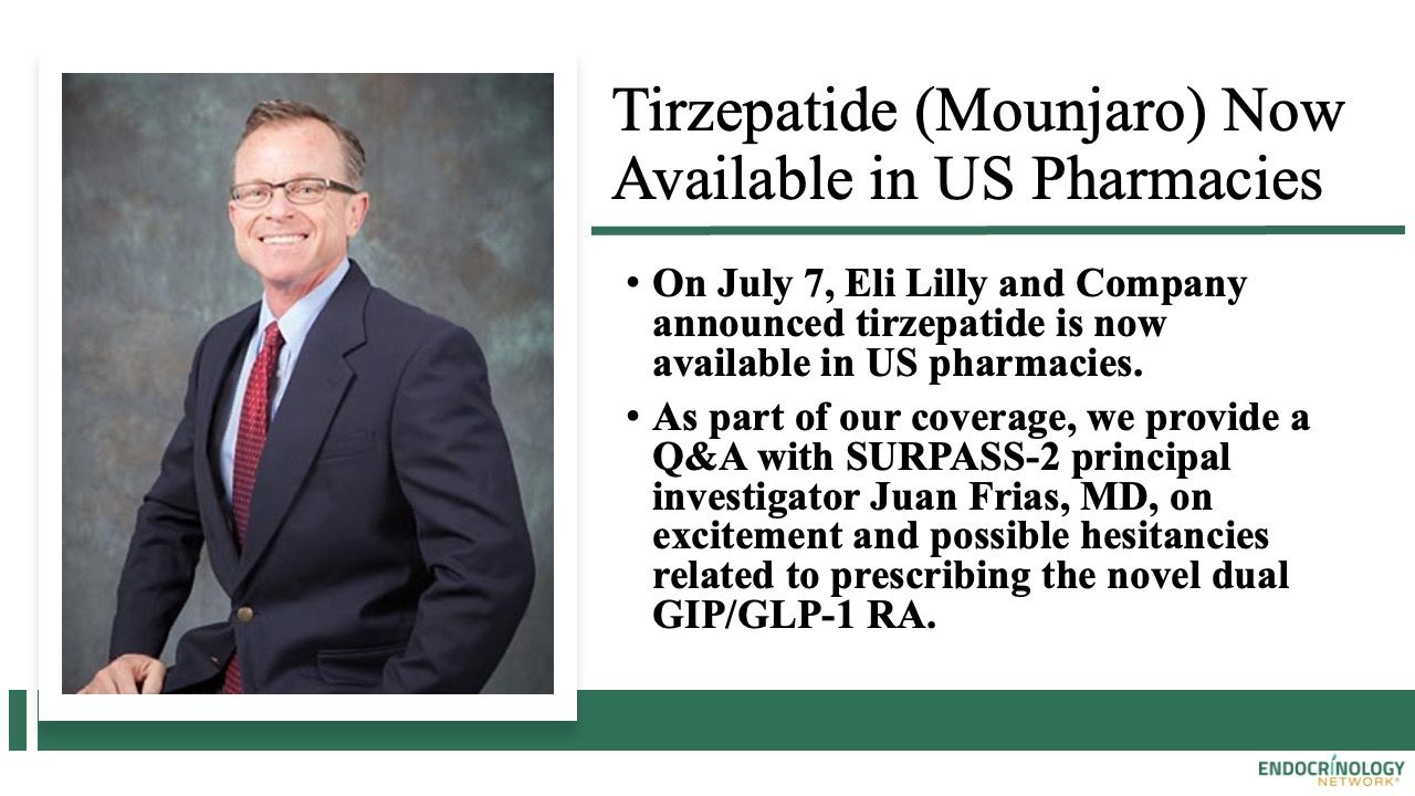 Tirzepatide is available in US pharmacies