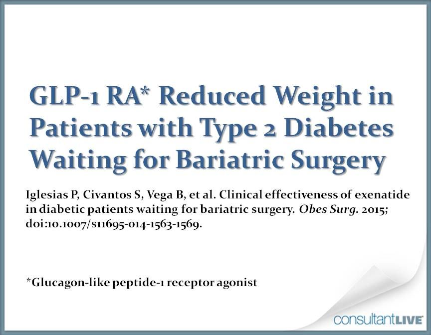 GLP-1 RA, T2DM, weight loss before bariatric surgery 