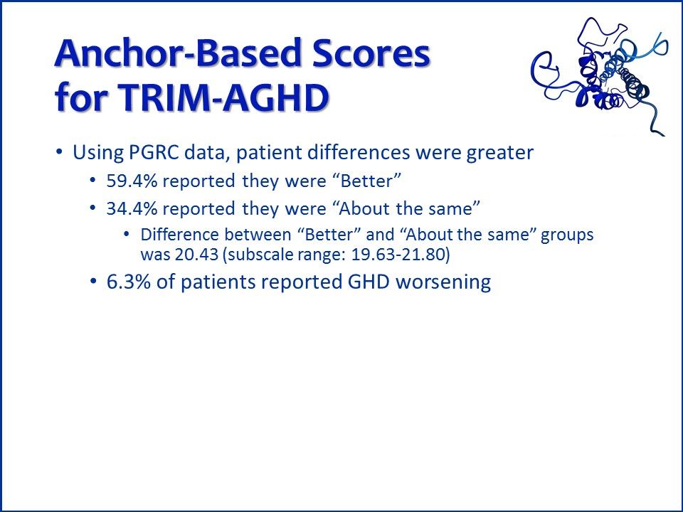TRIM-AGHD, Adult growth hormone deficiency, AGHD