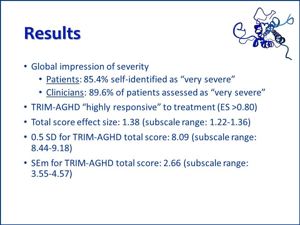 TRIM-AGHD, Adult growth hormone deficiency, AGHD