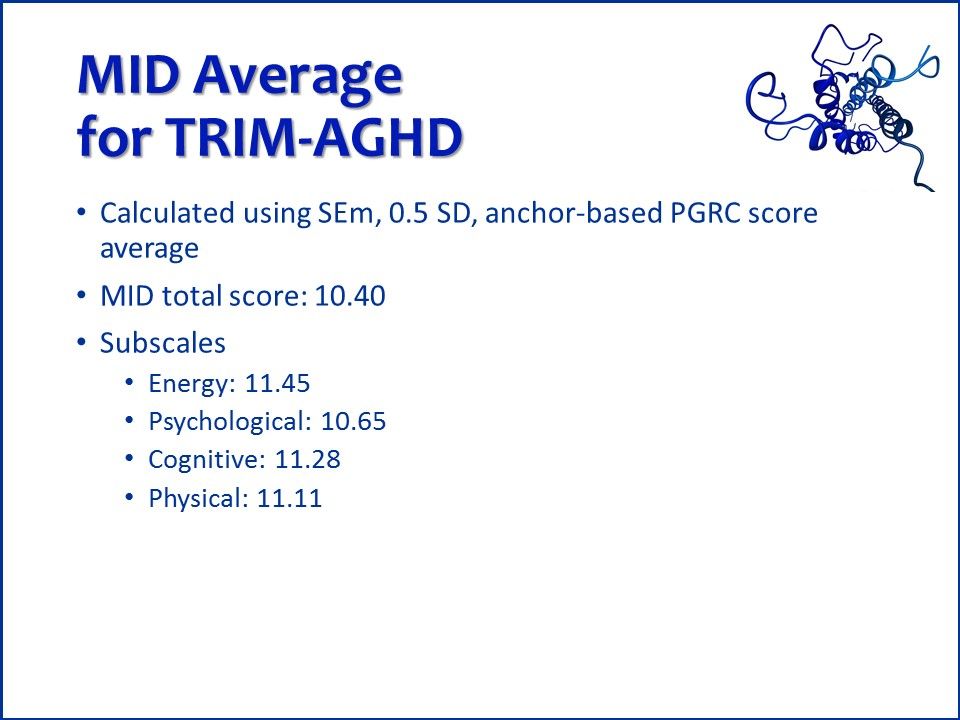TRIM-AGHD, Adult growth hormone deficiency, AGHD
