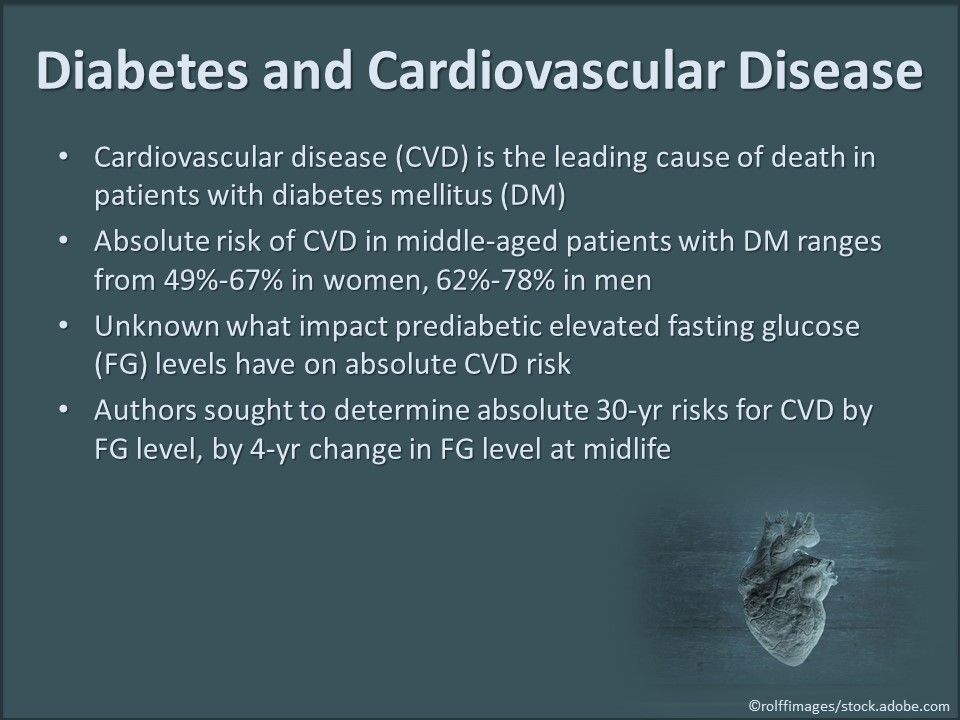 Middle-aged diabetics at highest risk for cardiovascular disease