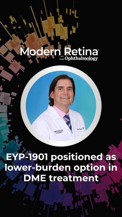 EYP-1901 positioned as lower-burden option in DME treatment as phase 3 program completes enrollment
