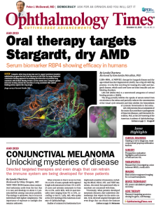 Ophthalmology Times: Nov. 15, 2019