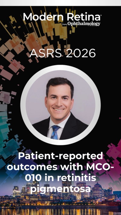 Benjamin Bakall, MD, PhD, discusses patient-reported outcomes with MCO-010 in retinitis pigmentosa at ASRS 2026