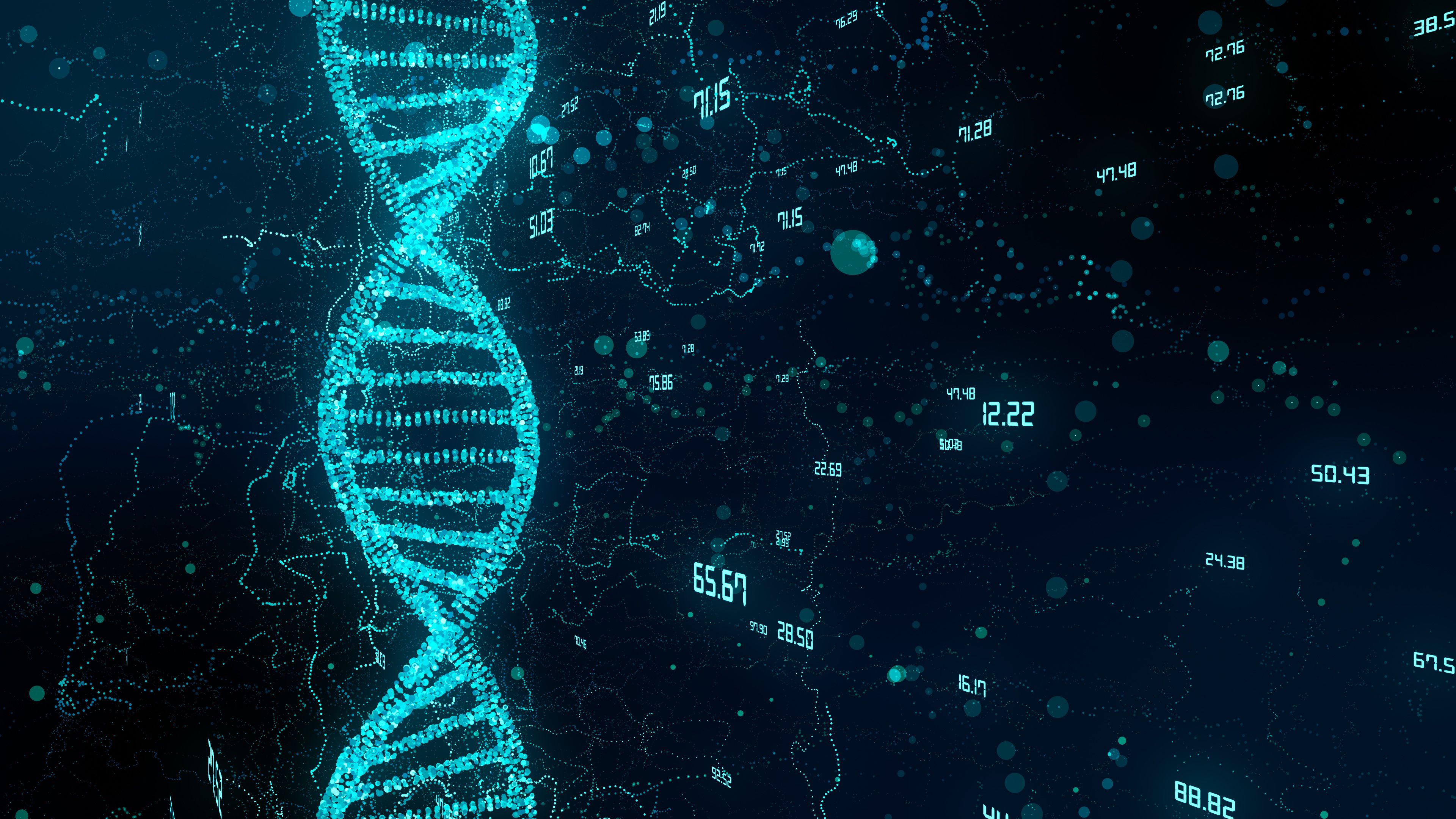 Геном белого человека. ДНК. ДНК фон. Синее ДНК. Цифровое ДНК.