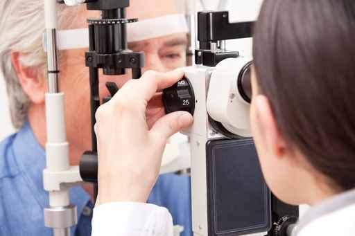 Eye exam.
