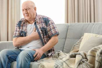 Man with chest pain