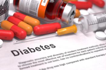 The word diabetes in a textbook.