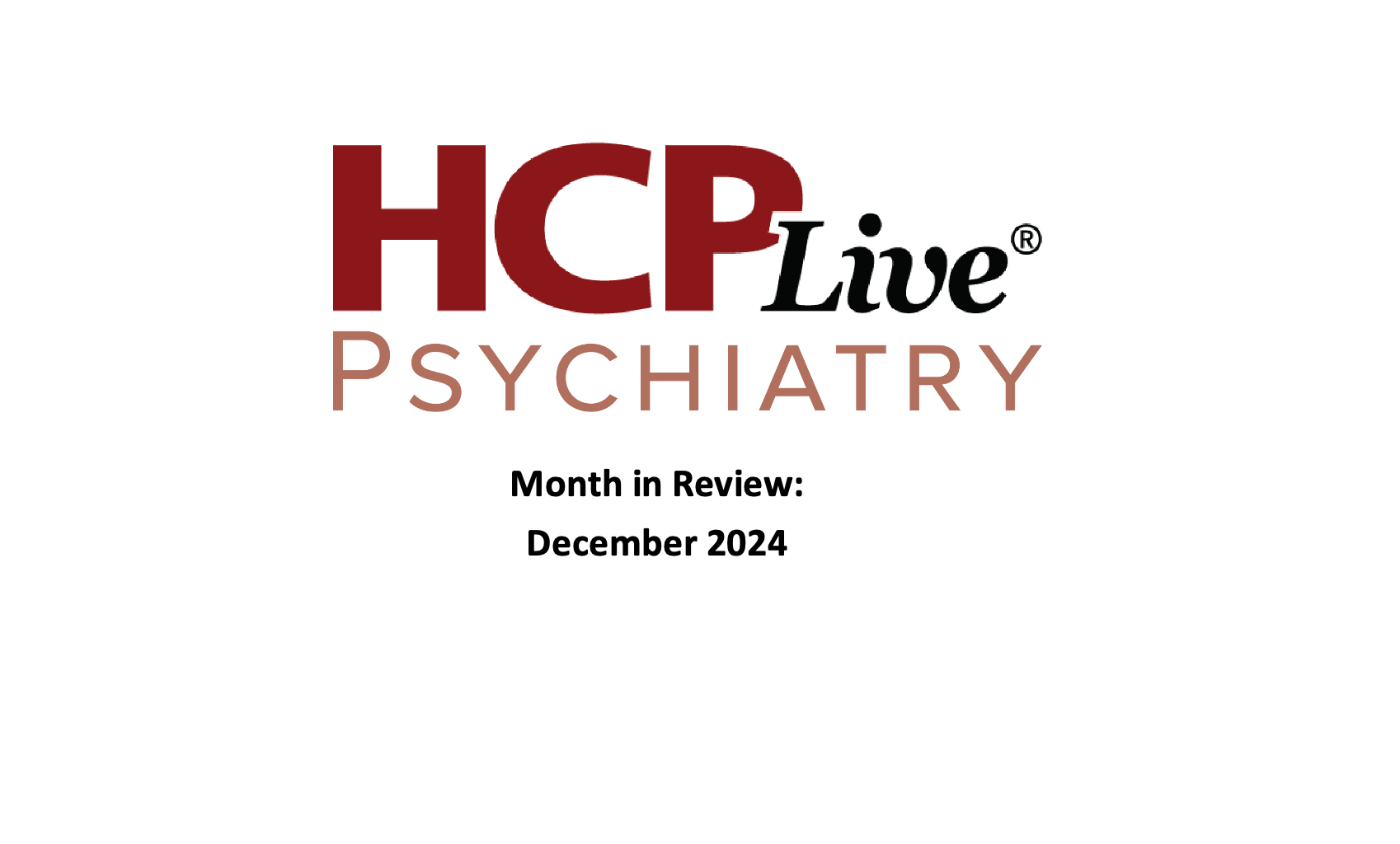 Psychiatry Month in Review: December 2024 