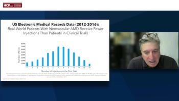 Steven Schwartz discusses data showing the average amount of injections patients receive per year. 