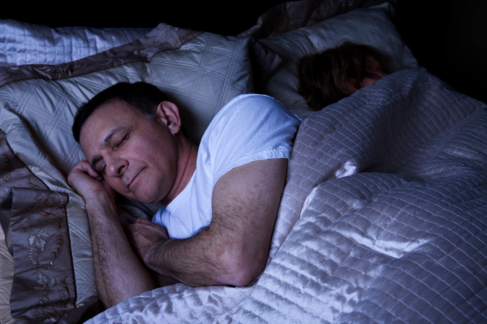 Stock art of a sleeping couple