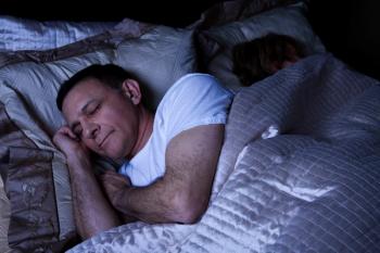 Stock art of a sleeping couple 