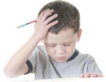 Child with type 1 diabetes struggling to concentrate