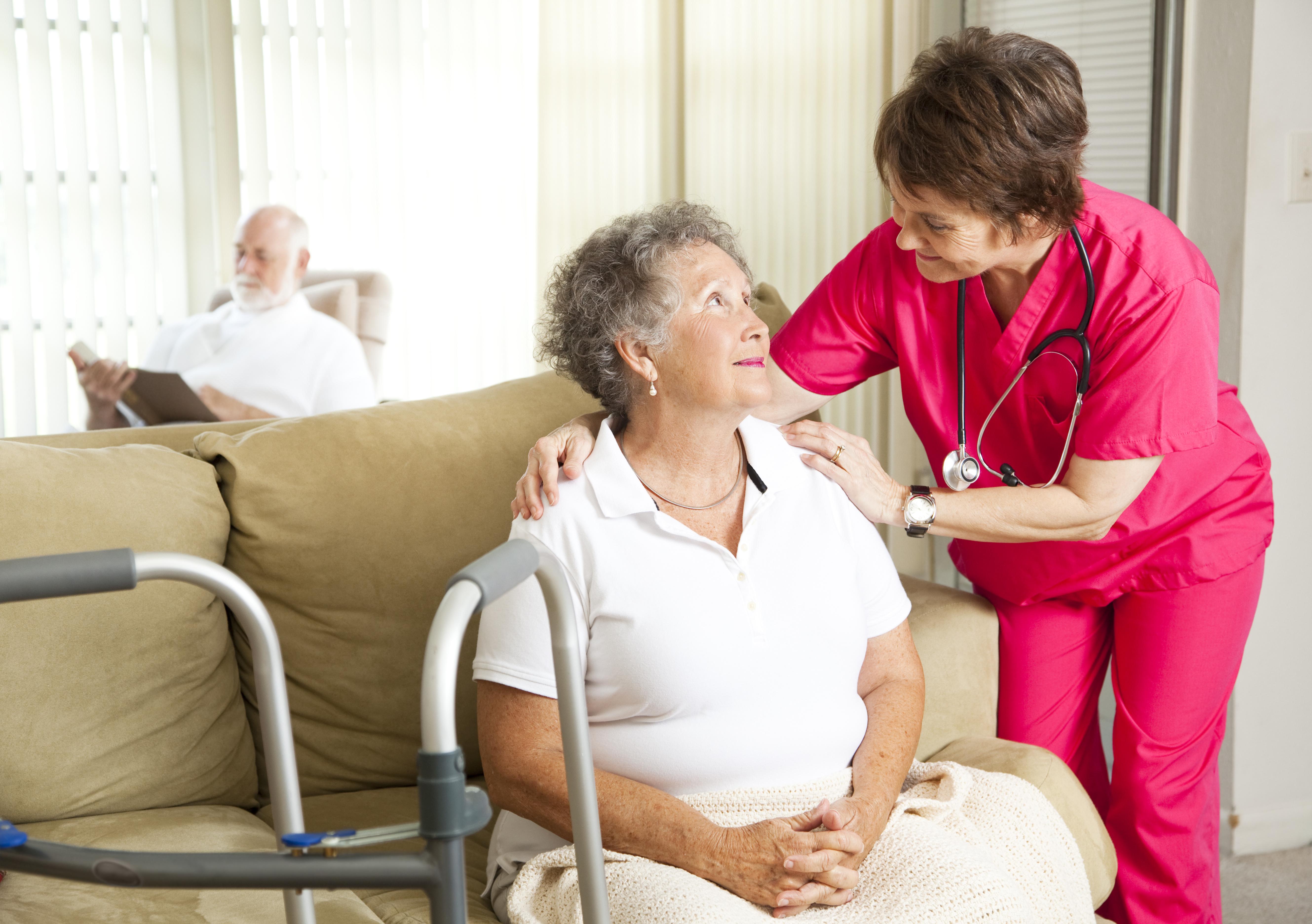 Older patient in a nursing home