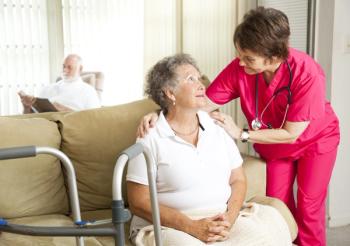 Older patient in a nursing home