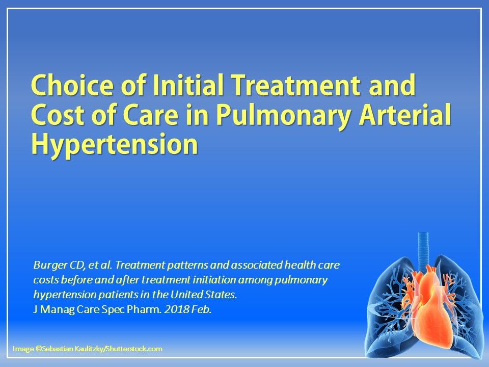 Initial Treatment and Cost of Care in Pulmonary Hypertension