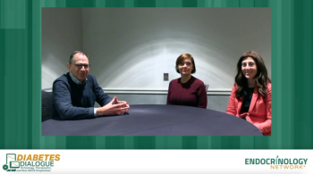 Still image featuring Richard Bergenstal, MD; Natalie Bellini, DNP; and Diana Isaacs, PharmD