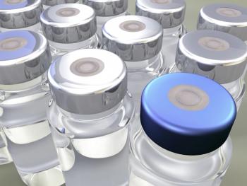 Close-up image of insulin vials