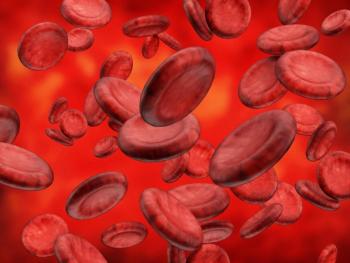 Digital illustration of blood cells