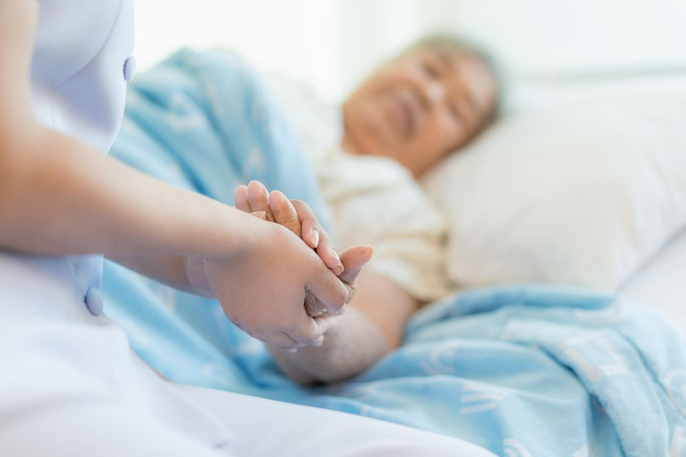 Chinese woman in the hospital.