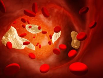 Digital illustration of blood cells.