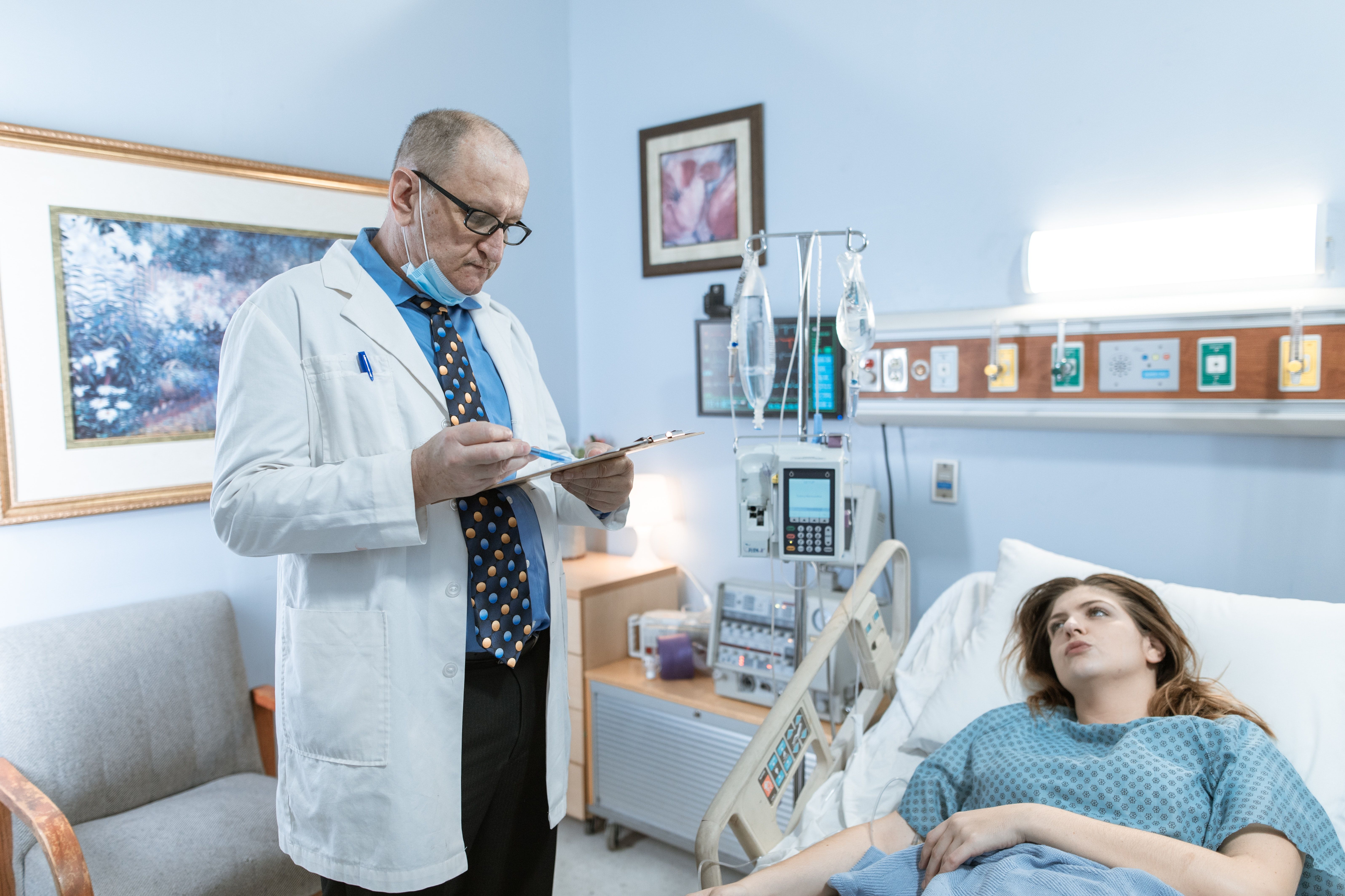 hepatitis patient in hospital