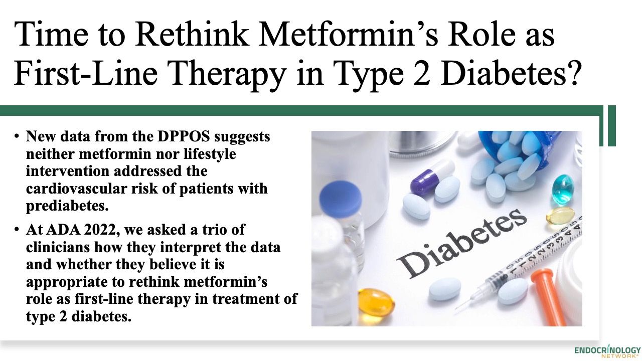 Slide on a story related to metformin use