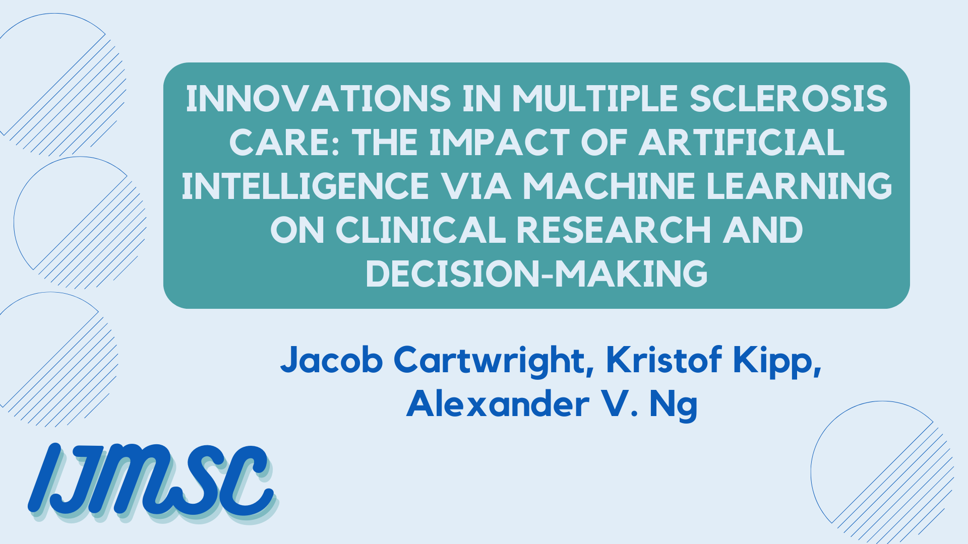 Innovations in Multiple Sclerosis Care: The Impact of Artificial ...