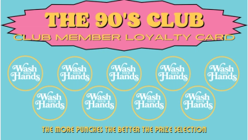 90's Club Member Loyalty Card (Photo credit: authors)
