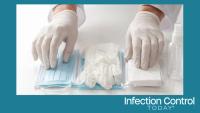 Protective equipment, including surgical masks, gloves, wipes, and sanitizer, is arranged on a table for virus prevention and safety measures.  (Adobe Stock2020000743 by rungnapha)