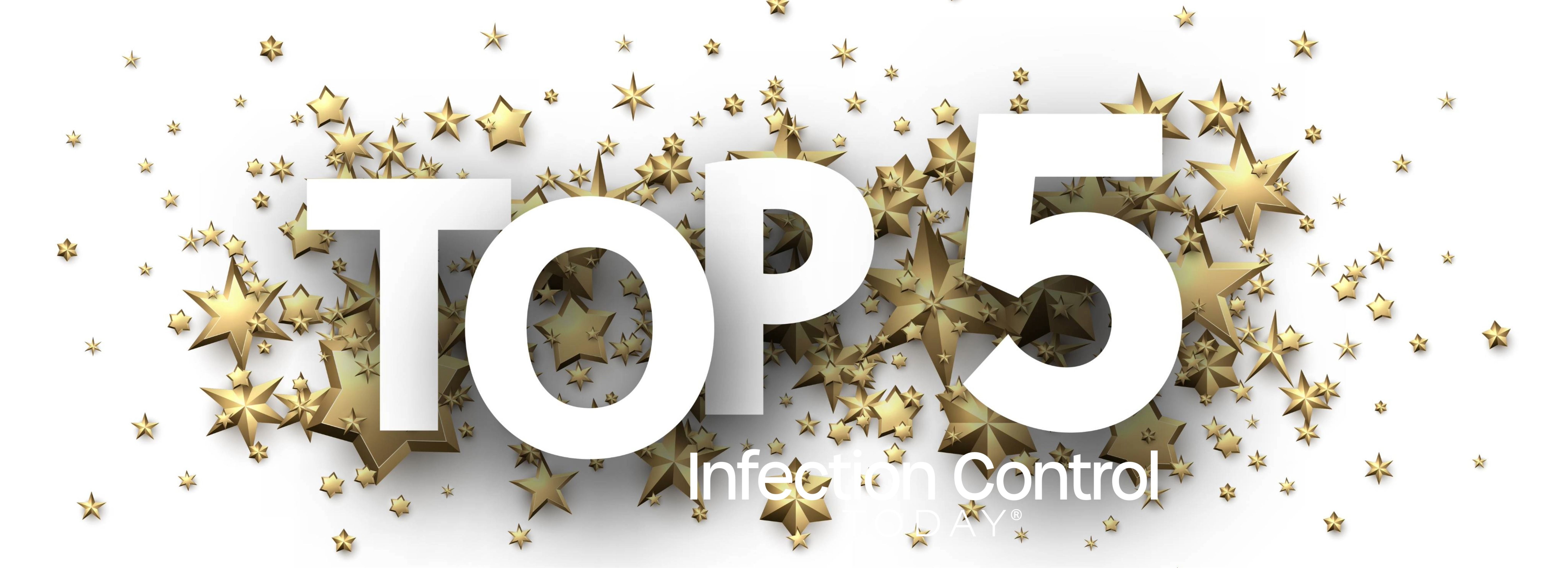 Top 5 sign with gold stars. (Adobe Stock 218060147 by Vjom)