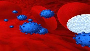 hepatitis virus under a microscope