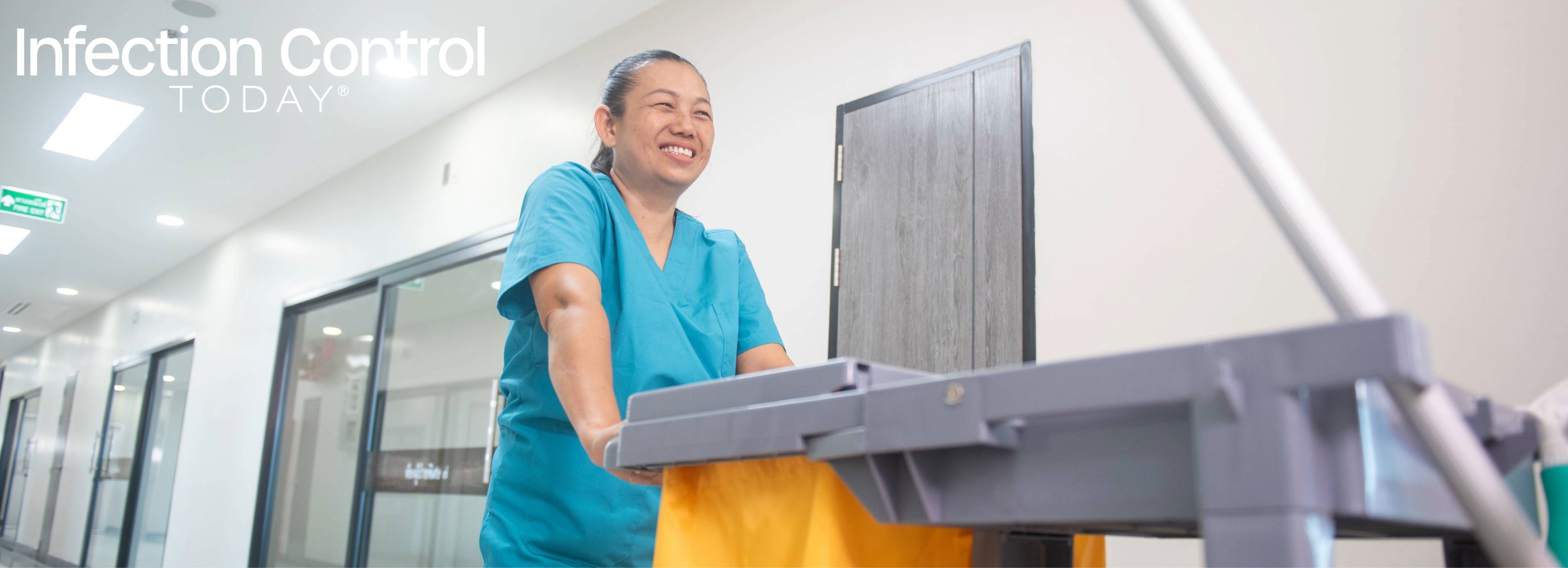 Environmental services health care worker (Adobe Stock 941403213 by sirisakboakaew)