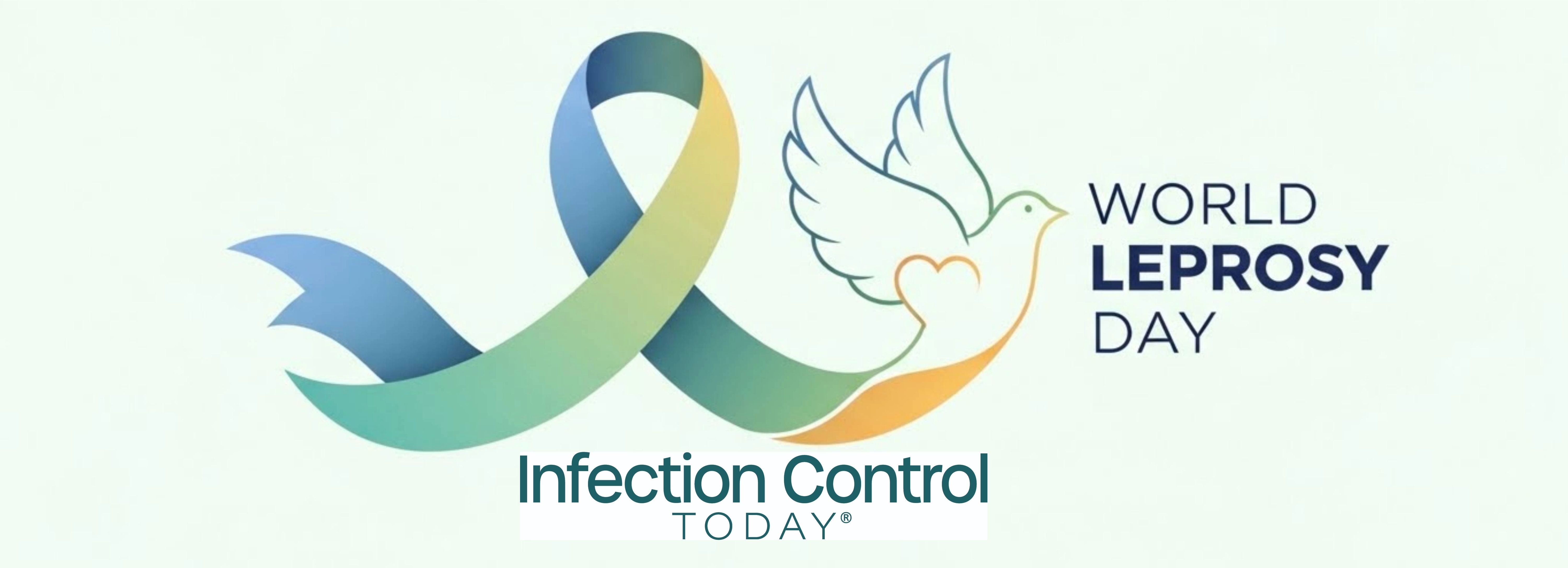 World Leprosy Day: The graphic showcases a symbolic blue and green ribbon entwined with a dove, symbolizing hope and solidarity, celebrating the day dedicated to leprosy awareness.  (Adobe Stock 1855704130 by Ghazi)