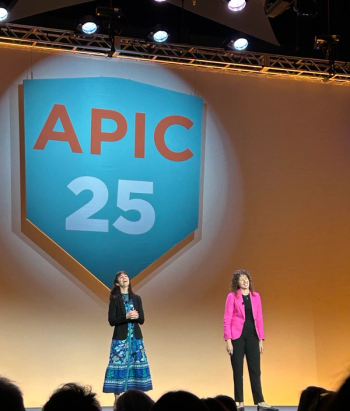 Dr Erin Allmann Updyke and Erin Welsh, co-hosts of “This Podcast Will Kill You.” (Image credit: author)