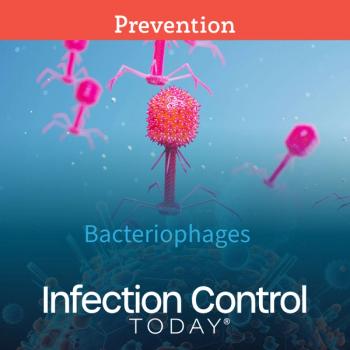 Many bacteriophages, or phages, are floating and slowly moving within the organism.  (Adobe Stock 643597600 by Dabarti) 