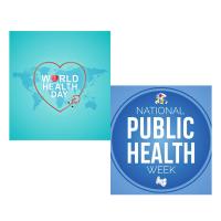 World Health Day  (Adobe Stock by Birth Brand 332688242)  National Public Health Week  (Adobe Stock by Rabin 747152671)