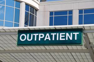 The side of a hospital that says "Outpatient"    (Adobe Stock 24919500By EyeMark)