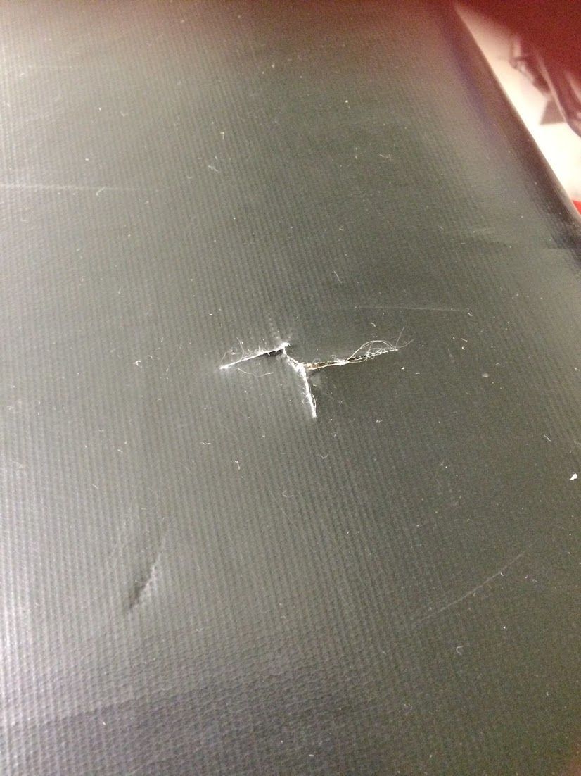 Mattress tear (image courtesy of author)