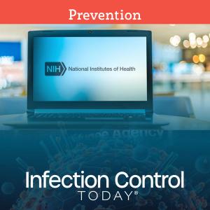 Laptop displaying logo of The National Institutes of Health Adobe Stock 406657254 by monticellllo)