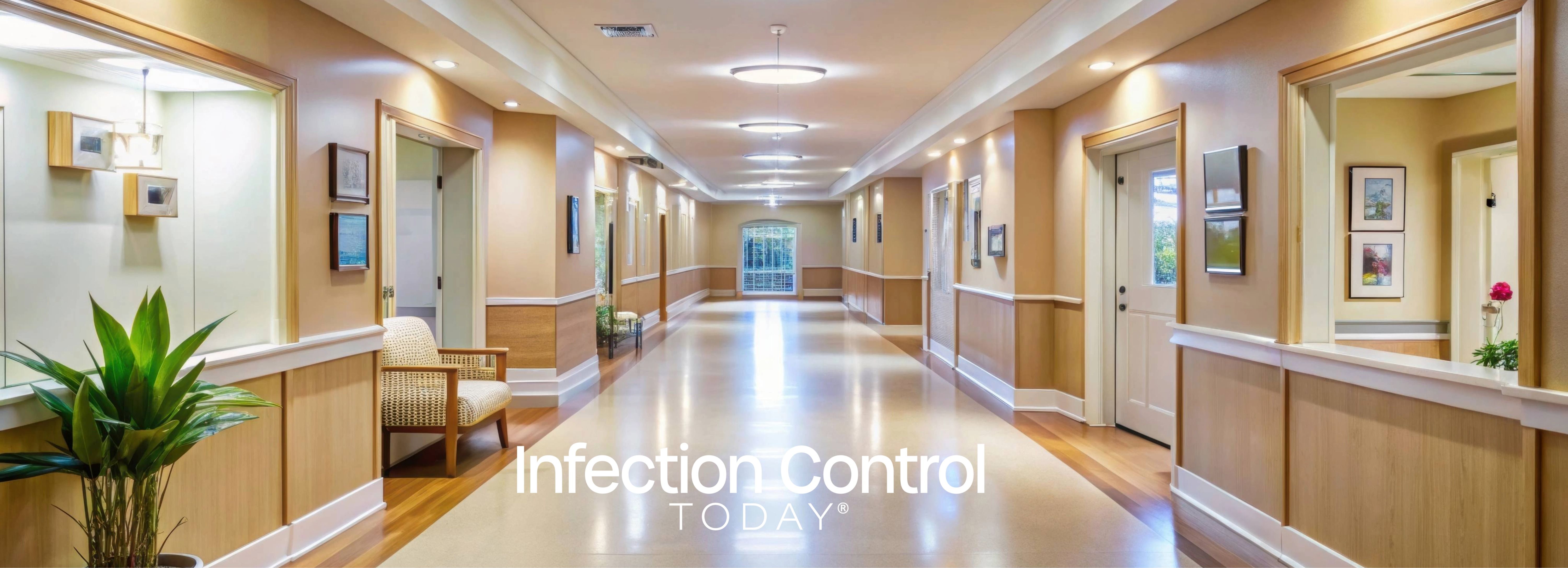 Well-lit and neat corridor in a nursing home setting 1019519801 by Udomner