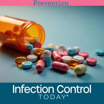 Pill bottle with assorted antibiotics and vitamins spilling out   (Adobe Stock 1485283959 by Jiran)